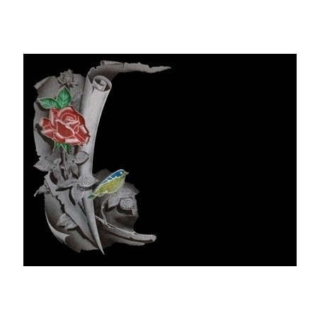 Lapida para nicho con incrustacion de ceramica LI-101