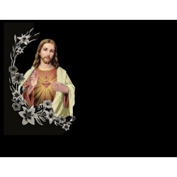 Lapida para nicho con incrustacion de ceramica LI-103