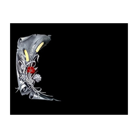 Lapida para nicho con incrustacion de ceramica LI-105