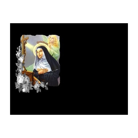 Lapida para nicho con incrustacion de ceramica LI-108