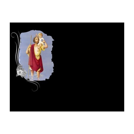 Lapida para nicho con incrustacion de ceramica LI-116