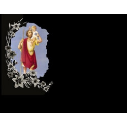 Lapida para nicho con incrustacion de ceramica LI-117