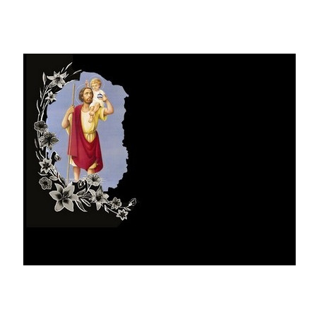 Lapida para nicho con incrustacion de ceramica LI-117