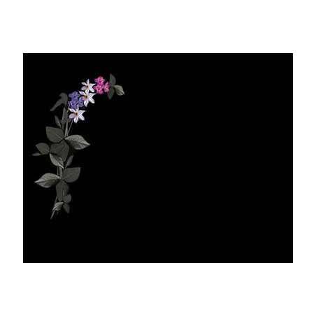 Lapida para nicho con incrustacion de ceramica LI-122