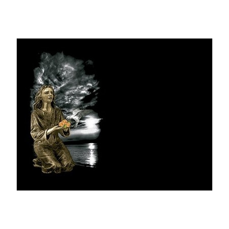 Lapida para nicho con incrustacion de ceramica LI-126