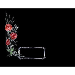 Lapida para nicho grabada laser L-359