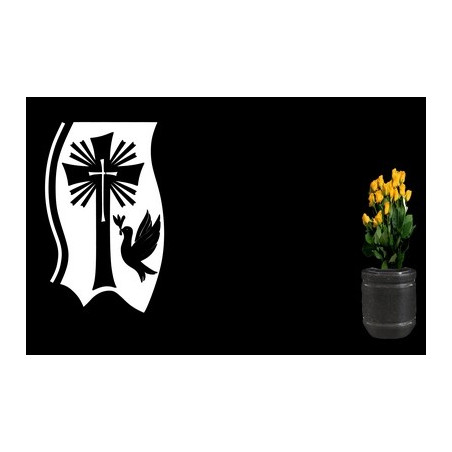 Lapida para nicho grabada laser L-409