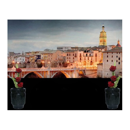 Lapida para nicho con incrustacion de ceramica IN-117