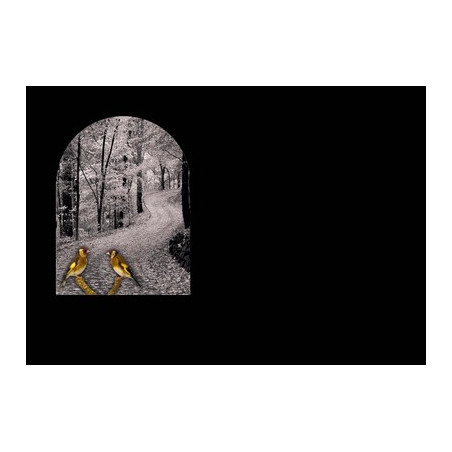 Lapida para nicho con incrustacion de ceramica IN-130