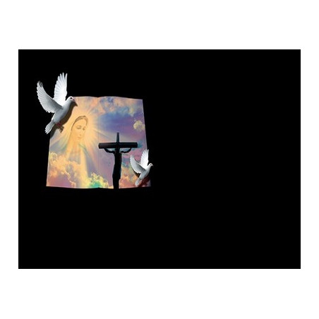 Lapida para nicho con incrustacion de cerámica IN-185