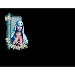 Lapida para nicho con incrustacion de cerámica IN-193