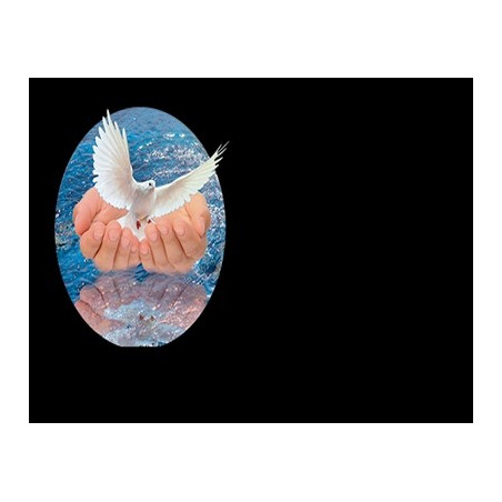 Lapida para nicho con incrustacion de cerámica IN-194