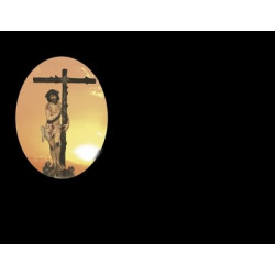 Lapida para nicho con incrustacion de cerámica IN-255