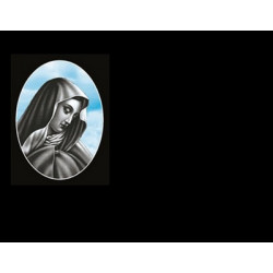 Lapida para nicho con incrustacion de cerámica IN-273