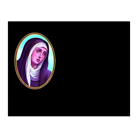 Lapida para nicho con incrustacion de cerámica IN-407