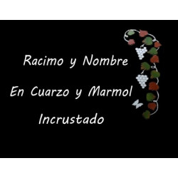 Lapida para nicho con incrustacion de cerámica IN-508