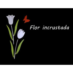 Lapida para nicho con incrustacion de cerámica IN-509