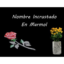 Lapida para nicho con incrustacion de cerámica IN-512