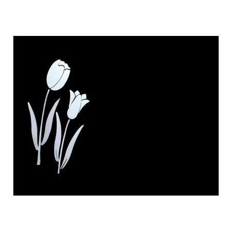 Lapida para nicho con incrustacion de cerámica IN-513