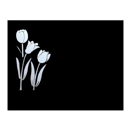 Lapida para nicho con incrustacion de cerámica IN-514