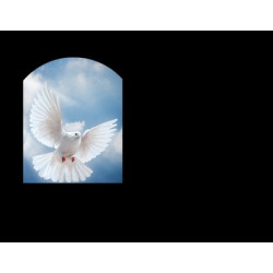 Lapida para nicho con incrustacion de cerámica IN-542