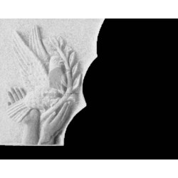 Lapida para nicho con incrustacion de ceramica RV-119