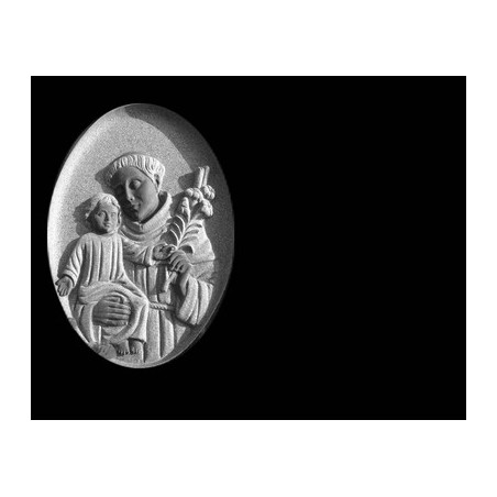 Lapida para nicho con incrustacion de ceramica RV-123