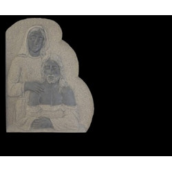 Lapida para nicho con incrustacion de ceramica RV-135