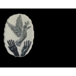 Lapida para nicho con incrustacion de ceramica RV-209