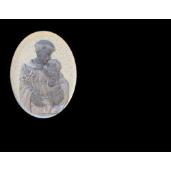 Lapida para nicho con incrustacion de ceramica RV-216